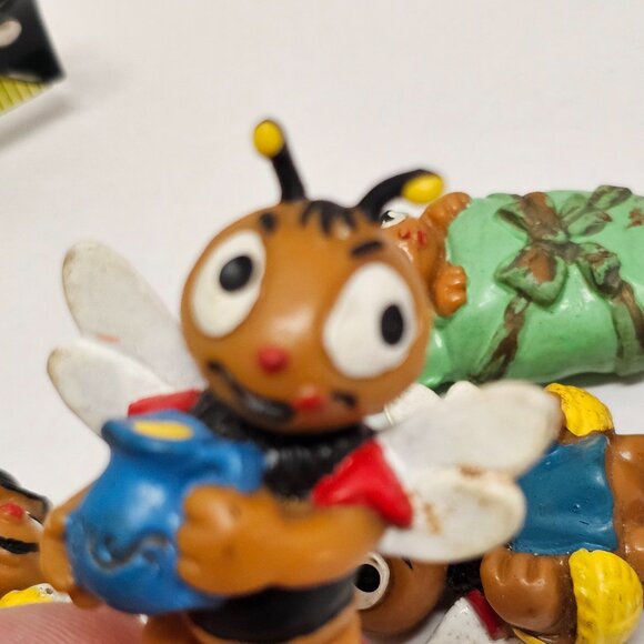 Rare Vintage 70s 4 Lot BULLY Vintage Figures Bee Bienchen The Beehive PVC 2" - Picture 15 of 15